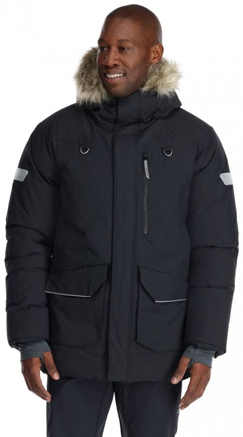 Чоловічий зимовий пуховик парка Rab Arctus Parka, Black, S (RB QDB-42-S)