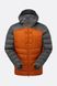 Зимова чоловіча куртка Rab Cirrus Ultra Hoody, Graphene/Marmalade, SML (QIP-21-GMA-SML)