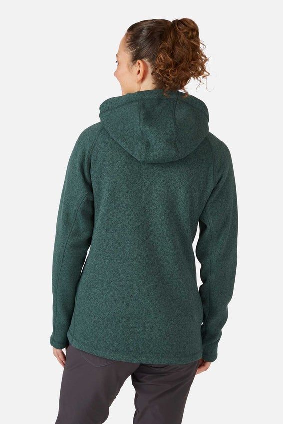 Жіноча флісова кофта Rab Serren Hoody Wmns, Deep Heather, 8 (QFF-90-DEH-08)