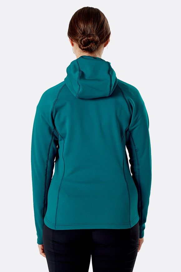 Кофта жіноча Rab Superflux Hoody Wmns, ATLANTIS/PINE, 8 (QFE-90-AT-8)