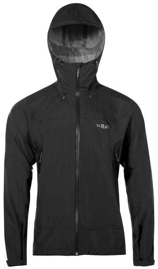 Мембранна куртка чоловіча Rab Downpour Plus Jacket, BLACK, L (821468840423)