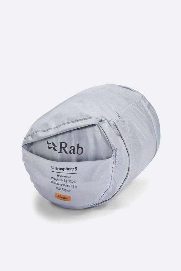 Килимок надувний Rab Ultrasphere 5, Regular, 183x51х8см, Dark Pewter (RV QMA-13-DPW-REG-REG)