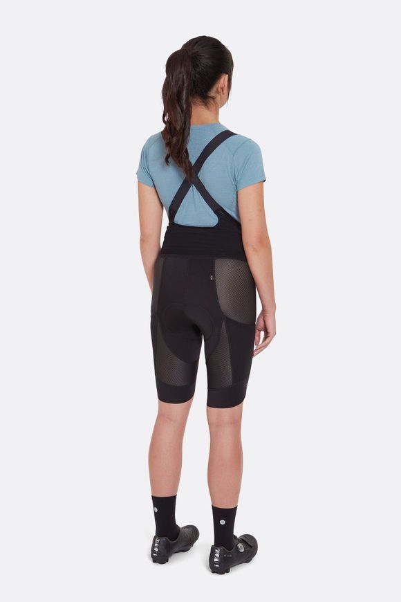 Шорти велосипедні жіночі з лямками Rab Cinder Liner Bib Shorts Wmns, Black, 10 (QFV-54-BLK-10)