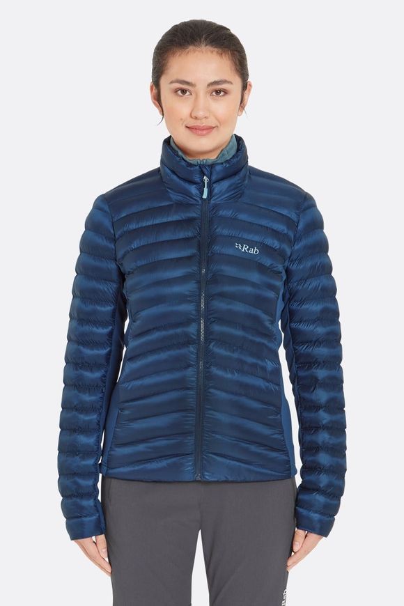 Демісезонна куртка жіноча Rab Cirrus Flex Jacket Wmns, Tempest Blue, 10 (QIP-34-TMB-10)