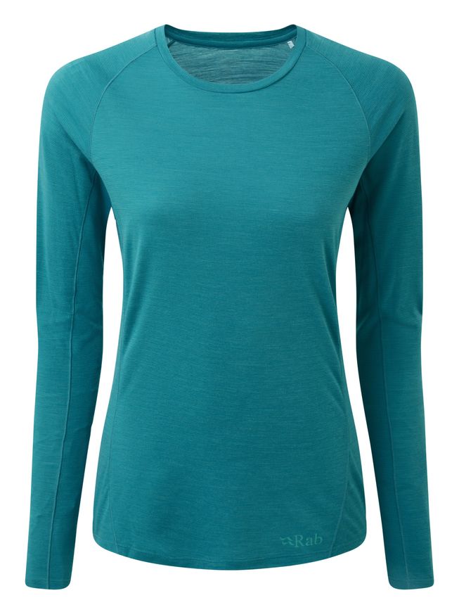 Футболка з довгим рукавом жіноча Rab Forge LS Tee Wmns, AQUAMARINE, 8 (821468937376)