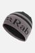 Шапка Rab Logo Band Beanie, Black/Graphene, One Size (QAB-27-BGP-ONE)