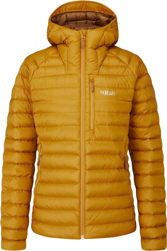 Легкий жіночий пуховик Rab Microlight Alpine Jacket Wmns, DARK BUTTERNUT, 14 (821468981898)