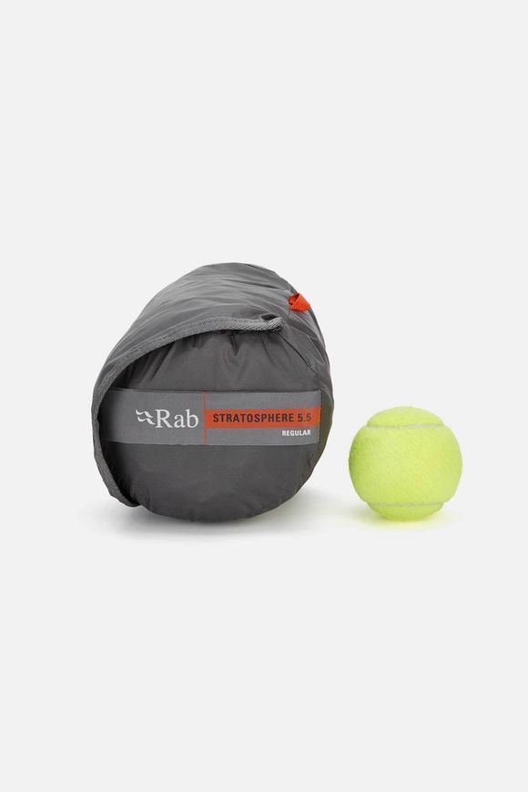 Килимок надувний Rab Stratosphere 5.5, Regular, 183x51x8см, Graphene (RB QMA-03-GRH-REG-REG)