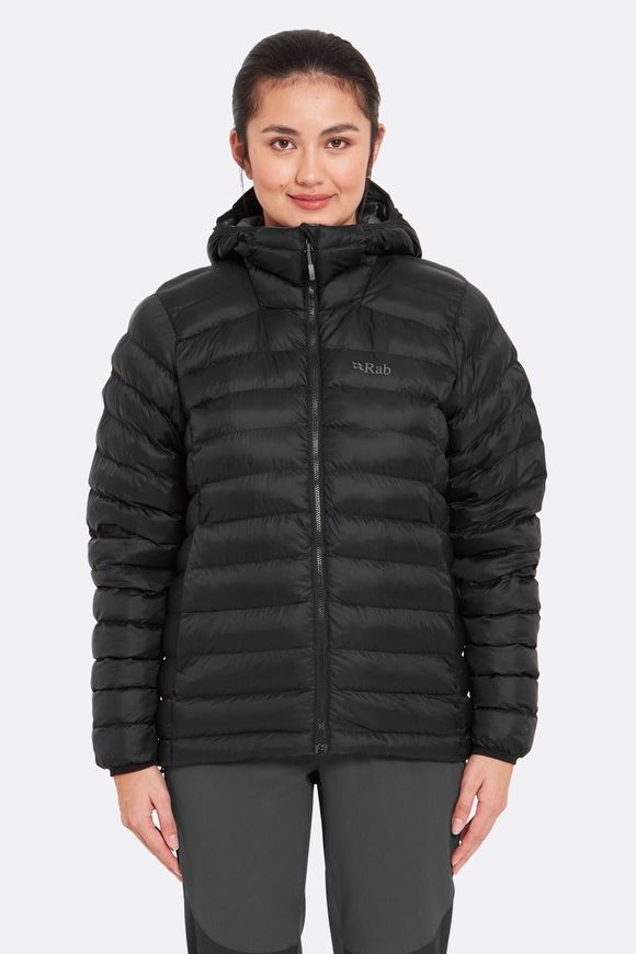 Зимова жіноча куртка Rab Cirrus Alpine Jacket Wmns, Black, 12 (QIP-26-BLK-12)