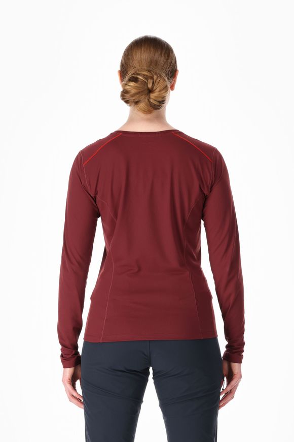 Футболка з довгим рукавом жіноча Rab Force LS Tee Wmns, DEEP HEATHER, 8 (5059913003269)