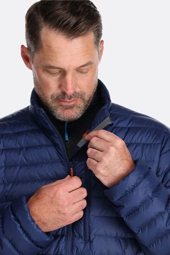 Чоловічий легкий пуховик Rab Microlight Jacket, DEEP INK (MARMALADE), S (5059913008806)