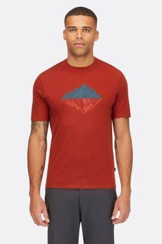 Футболка чоловіча Rab Crimp Reflection Tee, Tuscan Red, SML (RB QBL-72-TRD-SML)