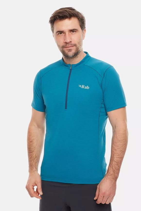 Футболка чоловіча Rab Sonic SS Zip, AZURE, S (821468917088)