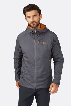 Чоловіча куртка Soft Shell Rab Vapour-Rise Summit Jacket, Graphene, S (QVR-84-GRH-SML)