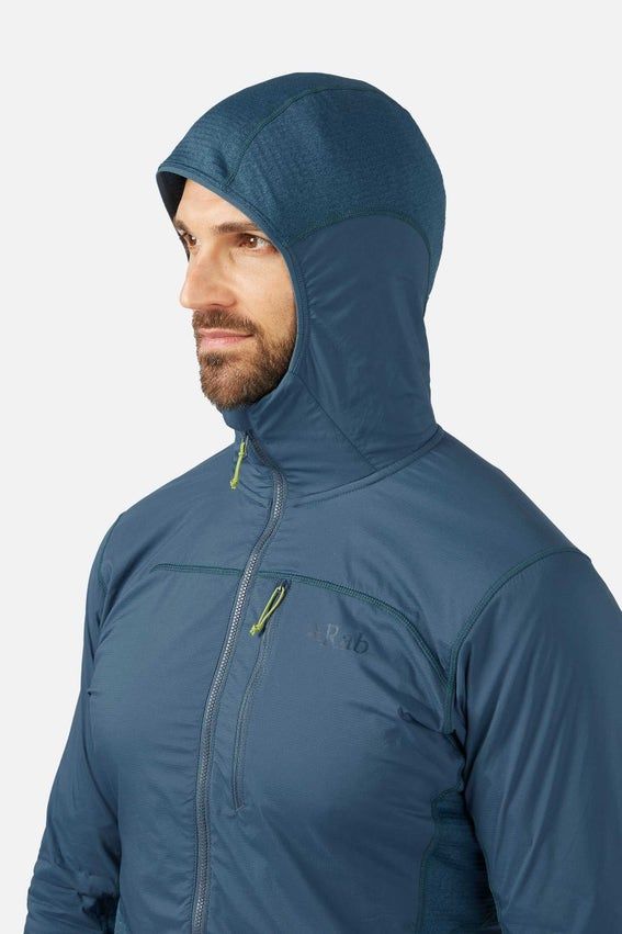 Кофта чоловіча Rab Ascendor Summit Hoody FZ, Graphene, S (QFV-67-GRH-SML)