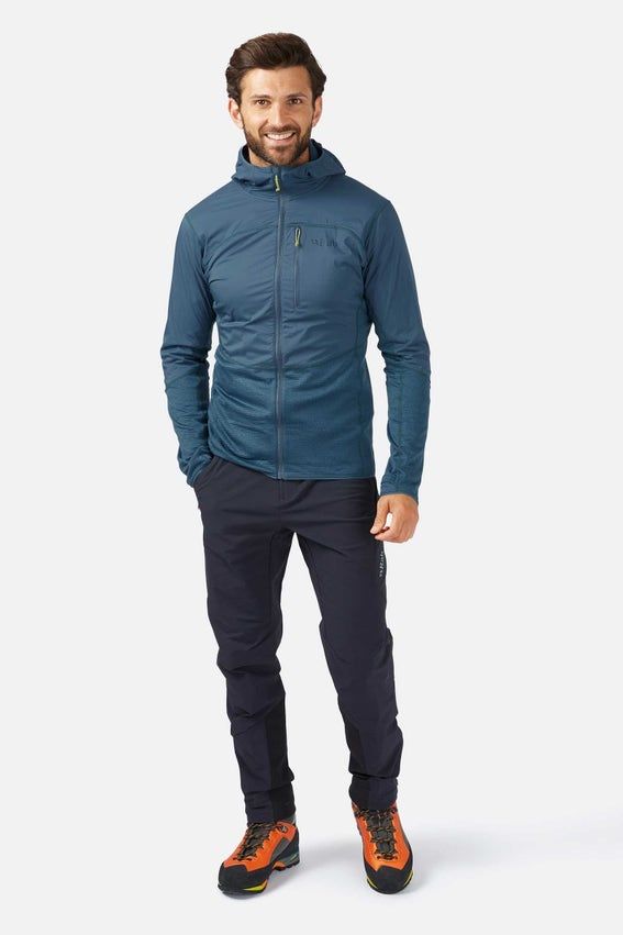 Кофта чоловіча Rab Ascendor Summit Hoody FZ, Graphene, S (QFV-67-GRH-SML)