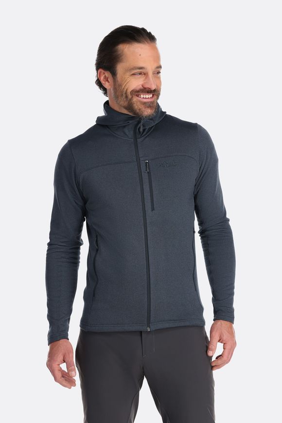 Чоловіча флісова кофта Rab Graviton Hoody, Beluga, S (QFF-55-BEL-SML)