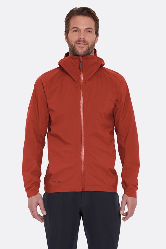 Мембранна куртка чоловіча Rab Cinder Downpour Light Jacket, Tuscan Red, MED (QWH-85-TRD-MED)