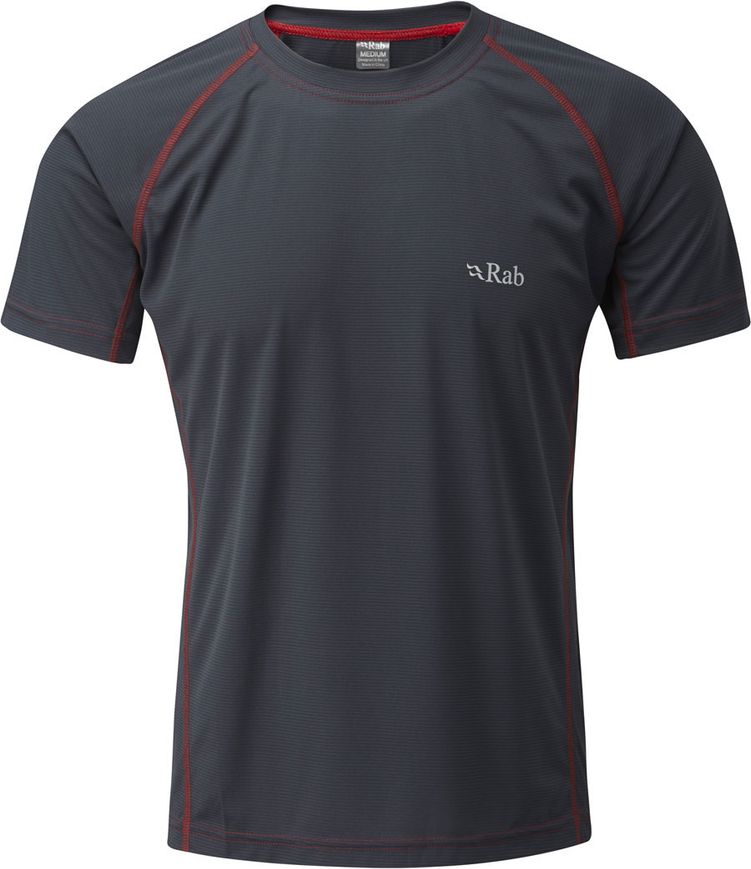 Футболка чоловіча Rab Interval Tee, EBONY, XL (821468731356)