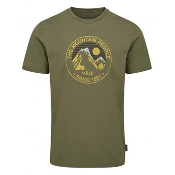 Футболка чоловіча Rab Stance Alpine Peak, Light Khaki, M (5059913101330)