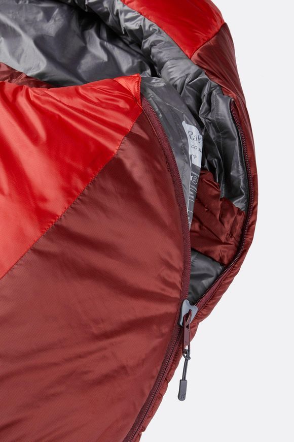 Спальний мішок Rab Solar Eco 3 Wmns, (-8&deg;C), 170 см - Left Zip, Ascent Red (QSS-09-ASR-REG-LZ)
