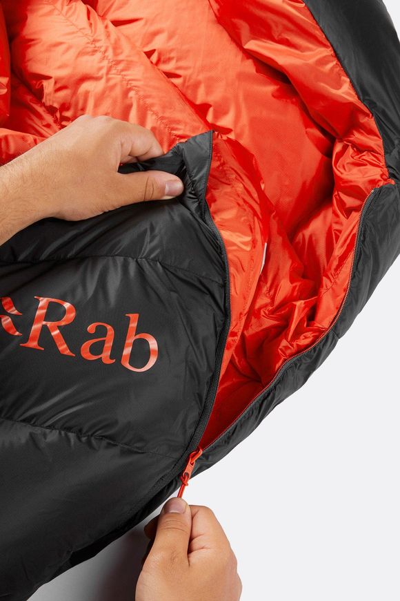 Спальний мішок Rab Neutrino Pro 500 Regular, (-9°C), 185 см - Left Zip, Granite (QSM-83-GRA-REG-LZ)