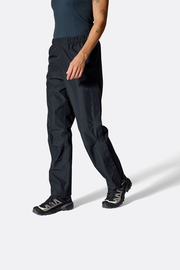 Штани жіночі Rab Downpour Pants Wmns, Black, 16, Regular (RB QWI-30-BLK-16)