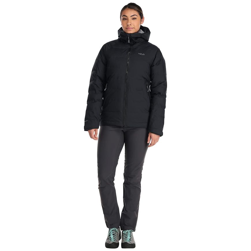 Жіночий зимовий пуховик з мембраною Rab Valiance Jacket Wmns, Black, 10 (RB QDB-50-B-10)