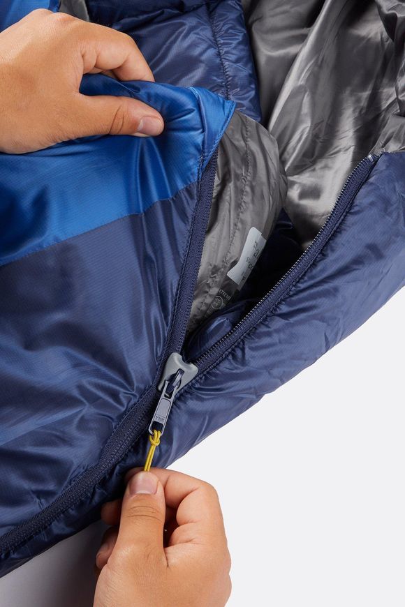 Спальний мішок Rab Solar Eco 2 Regular, (-2°C), 185 см - Left Zip, Ascent Blue (QSS-10-ASB-REG-LZ)