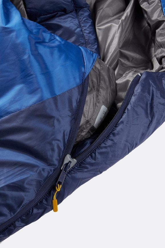 Спальний мішок Rab Solar Eco 2 Regular, (-2°C), 185 см - Left Zip, Ascent Blue (QSS-10-ASB-REG-LZ)