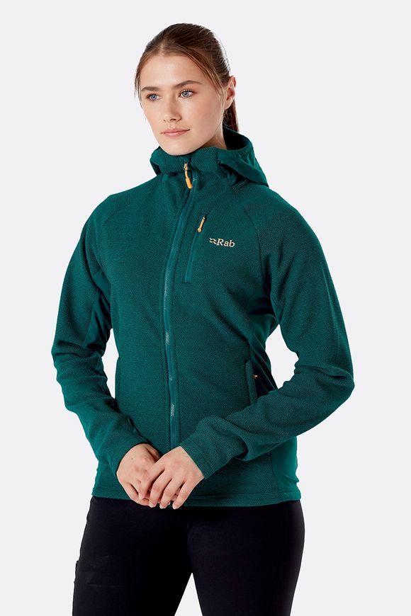 Кофта жіноча Rab Capacitor Hoody Wmns, ATLANTIS, 14 (821468942073)