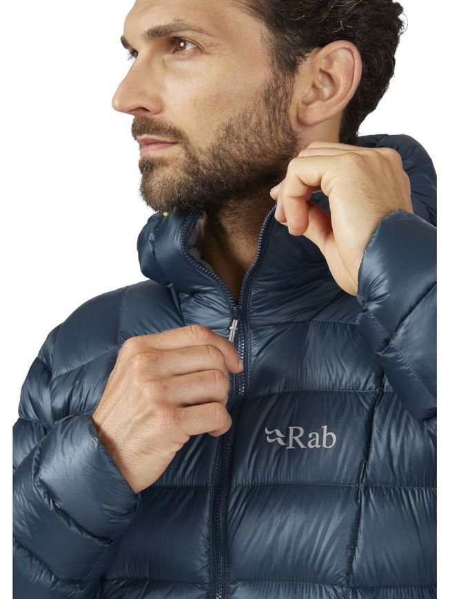 Легкий чоловічий пуховик Rab Mythic G Jacket Black, L (RB QDB-61-L)