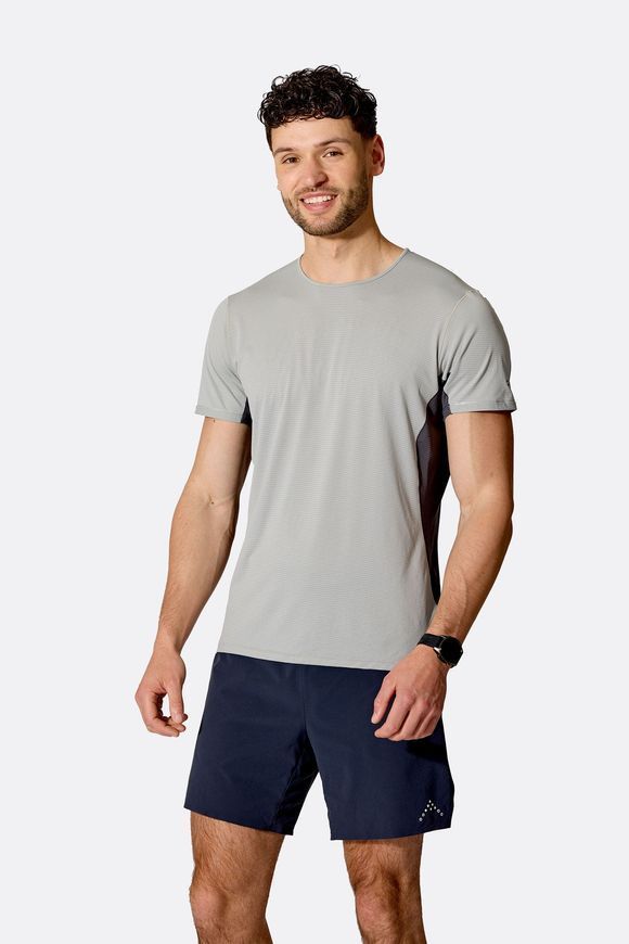 Футболка чоловіча Rab Sonic Ultra Tee, Beluga/Graphene, L (RB QCC-57-BLG-LRG)