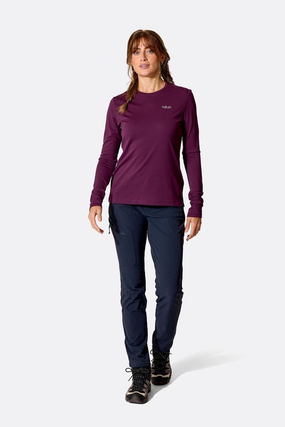 Футболка з довгим рукавом жіноча Rab Force LS Tee Wmns, Bluebird, M (RB QCC-23-BBD-12)