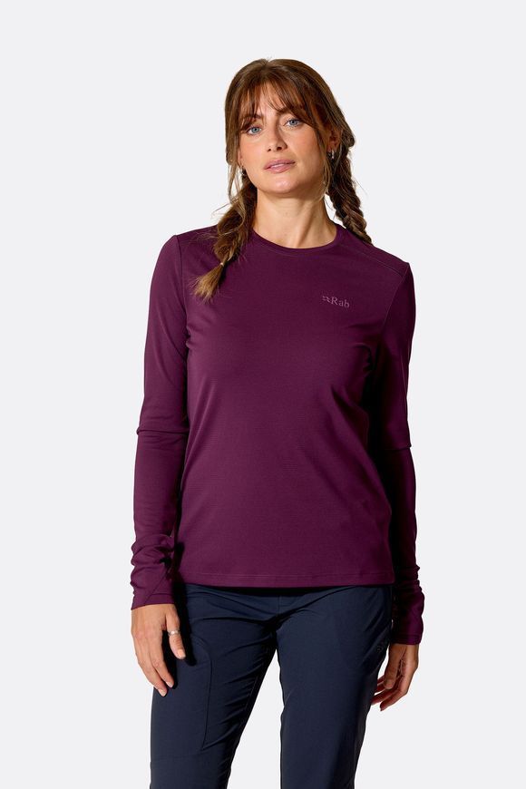 Футболка з довгим рукавом жіноча Rab Force LS Tee Wmns, Bluebird, M (RB QCC-23-BBD-12)