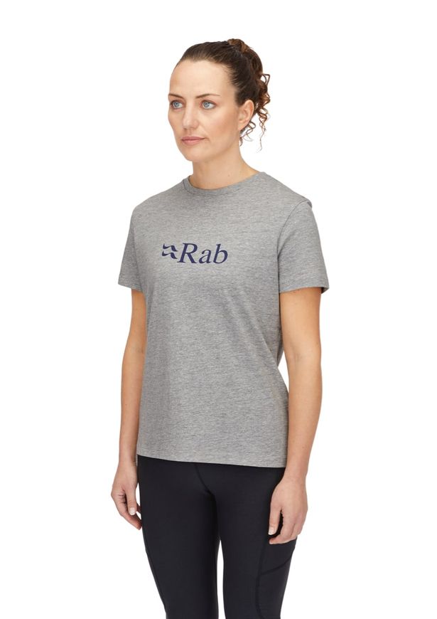 Футболка жіноча Rab Tuku Logo Tee Wmns, Grey Marl, 10 (5059913102283)