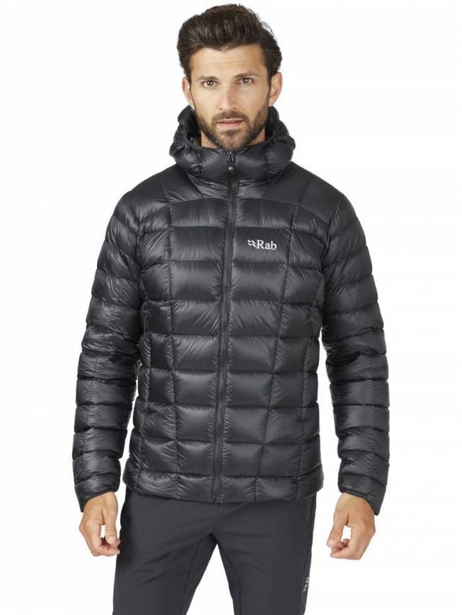 Легкий чоловічий пуховик Rab Mythic G Jacket Black, M (RB QDB-61-BLK-MED)