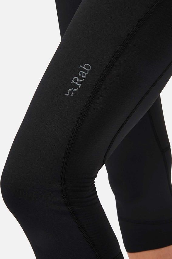 Термоштани жіночі Rab Ocular 3/4 Tights Wmns, Black, 8 (QFV-66-BLK-08)