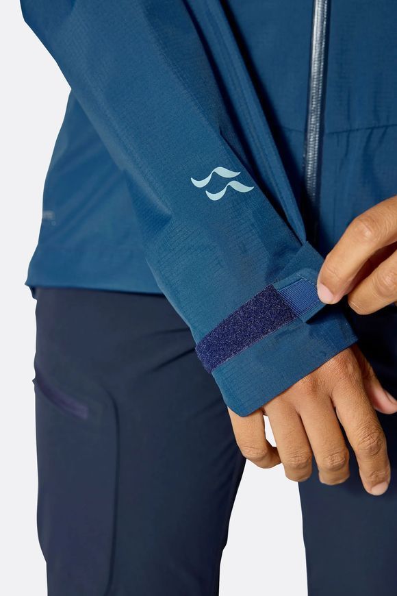 Мембранна куртка жіноча Rab Downpour Mountain Jacket Wmns, Black, 8 (QWI-12-BLK-08)