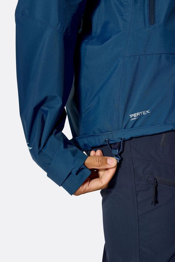 Мембранна куртка жіноча Rab Downpour Mountain Jacket Wmns, Black, 8 (QWI-12-BLK-08)