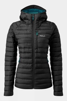 Жіночий легкий пуховик Rab Microlight Alpine Jacket Wmns, Black, 14 (RB QDB-13-B-14)