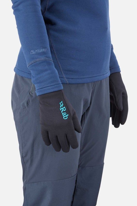 Рукавички Rab Power Stretch Pro Gloves Wmns, DEEP INK, S (5059913042114)