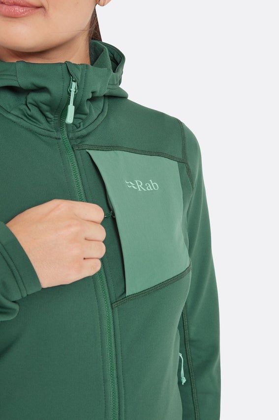 Жіноча флісова кофта Rab Superflux Hoody Wmns, Citadel, 8 (QFG-14-CIT-08)