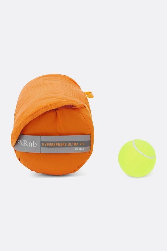 Килимок надувний Rab Hypersphere Ultra 7.5, Marmalade, Regular Wide (RB QMA-09-MAM-REG-WDE)