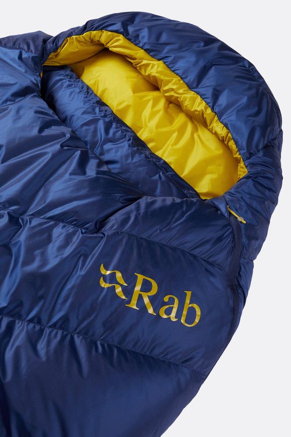 Спальний мішок Rab Neutrino 200 Regular, (4/-1°C), 185 см - Right Zip, NIGHTFALL BLUE (5059913032641)