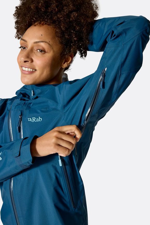 Мембранна куртка жіноча Rab Firewall Mountain Jacket Wmns, Mulberry, 8 (QWG-97-MUL-08)