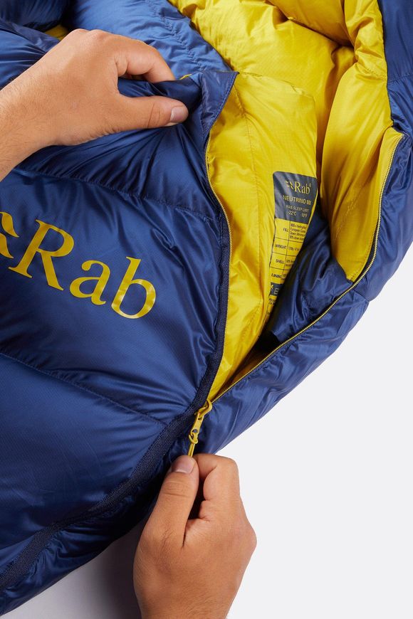 Спальний мішок Rab Neutrino 800 Regular, (-22°C), 185 см - Left Zip, NIGHTFALL BLUE (5059913032788)