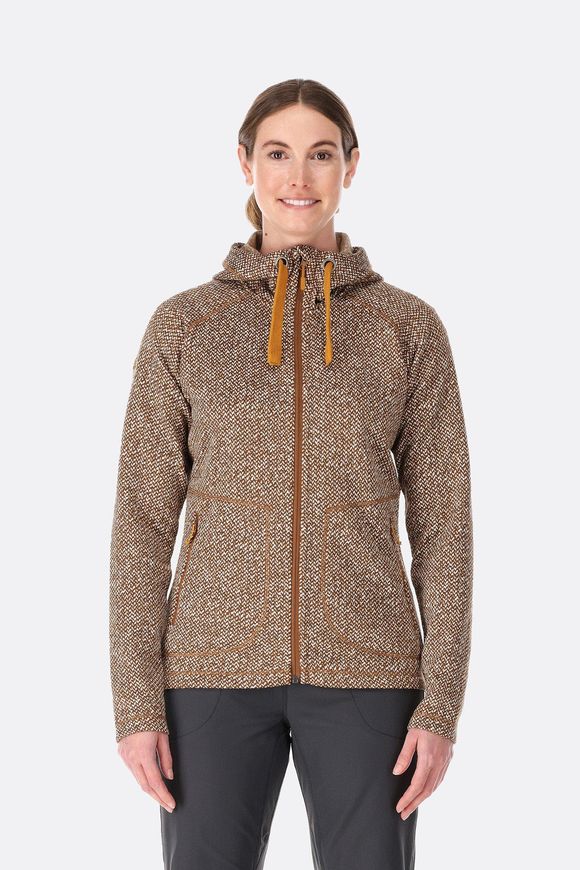 Кофта жіноча Rab Amy Hoody Wmns, Caramel, 8 (QFF-31-CAR-08)