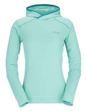 Кофта жіноча Rab Force Hoody Wmns, MELTWATER, 12 (5059913003535)