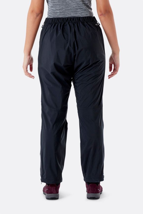 Штани жіночі Rab Downpour Plus 2.0 Pants Wmns, Black, 12, Short (QWG-81-BL-12-XS)